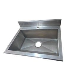 Lavatório com bancada para 01 torneira 50cm - Construinox